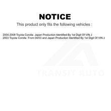 Charger l'image dans la galerie, Front Rear Semi-Metallic Brake Pads And Drum Shoes Kit For Toyota Corolla