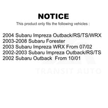 Charger l'image dans la galerie, Front Rear Semi-Metallic Brake Pads &amp; Drum Shoes Kit For Subaru Forester Impreza