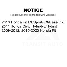 Charger l'image dans la galerie, Front Rear Semi-Metallic Brake Pads And Drum Shoes Kit For Honda Fit Civic
