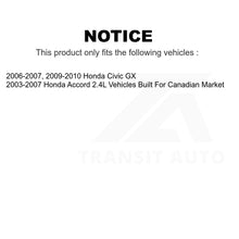 Load image into Gallery viewer, Front Rear Semi-Metallic Brake Pads And Drum Shoes Kit For Honda Accord Civic