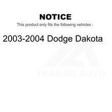 Charger l'image dans la galerie, Front Rear Semi-Metallic Brake Pads And Drum Shoe Kit For 2003-2004 Dodge Dakota