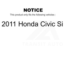 Charger l'image dans la galerie, Front Rear Semi-Metallic Brake Pads And Drum Shoes Kit For 2011 Honda Civic Si