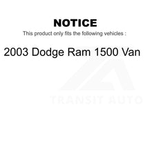 Charger l'image dans la galerie, Front Rear Semi-Metallic Brake Pads &amp; Drum Shoes Kit For 2003 Dodge Ram 1500 Van