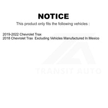 Charger l'image dans la galerie, Front Rear Semi-Metallic Brake Pads And Drum Shoes Kit For Chevrolet Trax