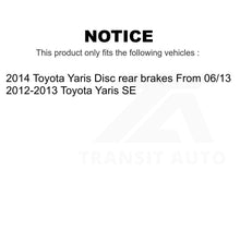 Charger l'image dans la galerie, Front Rear Semi-Metallic Brake Pads And Drum Shoes Kit For Toyota Yaris