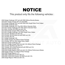 Load image into Gallery viewer, Front Rear Semi-Metallic Brake Pads Parking Shoes Kit For Dodge Charger 300