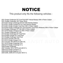 Load image into Gallery viewer, Front Rear Semi-Metallic Brake Pads Parking Shoes Kit For Dodge Charger 300