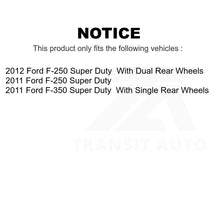 Charger l'image dans la galerie, Front Rear Semi-Metallic Brake Pads &amp; Parking Shoe Kit For Ford F-250 Super