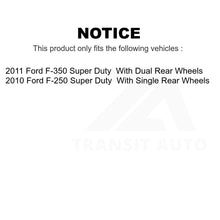 Charger l'image dans la galerie, Front Rear Semi-Metallic Brake Pads &amp; Parking Shoe Kit For Ford F-350 Super