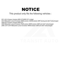 Load image into Gallery viewer, Front Rear Semi-Metallic Brake Pads And Parking Shoe Kit For Subaru Impreza