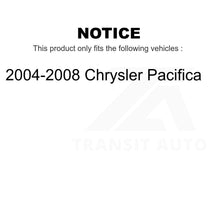 Load image into Gallery viewer, Front Rear Semi-Metallic Brake Pads Parking Shoes Kit For Chrysler Pacifica