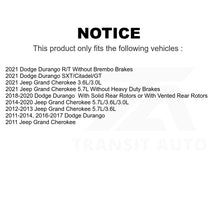 Load image into Gallery viewer, Front Rear Semi-Metallic Brake Pads &amp; Parking Shoe Kit For Jeep Grand Dodge