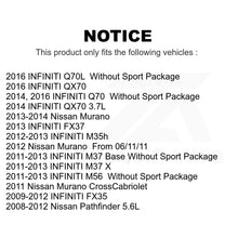 Charger l'image dans la galerie, Front Rear Semi-Metallic Brake Pads Parking Shoe Kit For Nissan Murano FX35