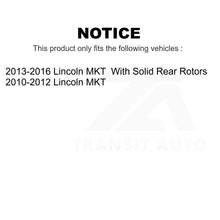 Load image into Gallery viewer, Front Rear Semi-Metallic Brake Pads And Parking Shoes Kit For Lincoln MKT