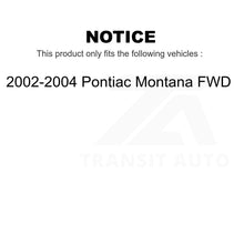 Load image into Gallery viewer, Front Rear Semi-Metallic Brake Pads &amp; Parking Shoes Kit For Pontiac Montana