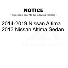 Load image into Gallery viewer, Front Rear Semi-Metallic Brake Pads And Parking Shoes Kit For Nissan Altima