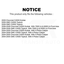 Load image into Gallery viewer, Front Rear Semi-Metallic Brake Pads &amp; Parking Shoes Kit For Chevrolet C4500