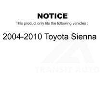 Charger l'image dans la galerie, Front Rear Semi-Metallic Brake Pads And Parking Shoes Kit For Toyota Sienna
