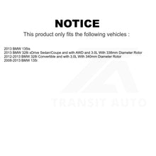 Load image into Gallery viewer, Front Rear Semi-Metallic Brake Pads &amp; Parking Shoes Kit For BMW 328i xDrive