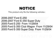 Charger l'image dans la galerie, Front Rear Semi-Metallic Brake Pads &amp; Parking Shoe Kit For Ford E-350 Super