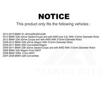 Charger l'image dans la galerie, Front Rear Semi-Metallic Brake Pads And Parking Shoes Kit For BMW 328i xDrive X1