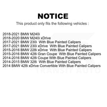 Charger l'image dans la galerie, Front Rear Semi-Metallic Brake Pads Parking Shoe Kit For BMW 328i 428i Gran 230i