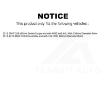 Charger l'image dans la galerie, Front Rear Semi-Metallic Brake Pads And Parking Shoes Kit For BMW 328i xDrive