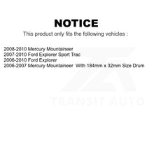 Charger l'image dans la galerie, Front Rear Semi-Metallic Brake Pads And Parking Shoe Kit For Ford Explorer Sport