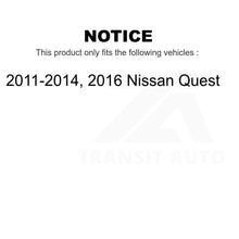 Charger l'image dans la galerie, Front Rear Semi-Metallic Brake Pads And Parking Shoes Kit For Nissan Quest