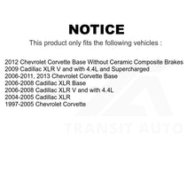 Load image into Gallery viewer, Front Rear Semi-Metallic Brake Pads Parking Shoes Kit For Chevrolet Corvette XLR