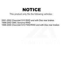 Load image into Gallery viewer, Front Rear Semi-Metallic Brake Pads And Parking Shoes Kit For Chevrolet S10 GMC