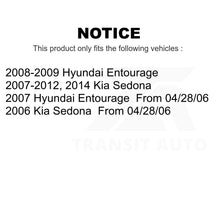 Load image into Gallery viewer, Front Rear Semi-Metallic Brake Pads And Parking Shoes Kit For Kia Sedona Hyundai