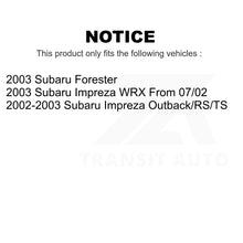 Charger l'image dans la galerie, Front Rear Semi-Metallic Brake Pads Parking Shoe Kit For Subaru Impreza Forester