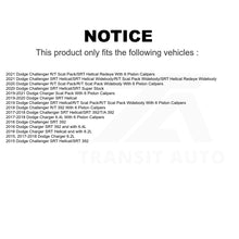 Charger l'image dans la galerie, Front Rear Semi-Metallic Brake Pads And Parking Shoes Kit For Dodge Charger