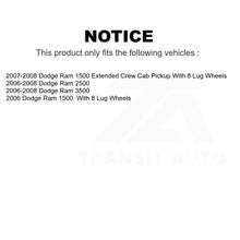 Charger l'image dans la galerie, Front Rear Semi-Metallic Brake Pads And Parking Shoe Kit For Dodge Ram 1500 2500