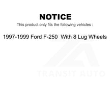 Charger l'image dans la galerie, Front Rear Semi-Metallic Brake Pads And Parking Shoes Kit For Ford F-250