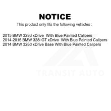 Load image into Gallery viewer, Front Rear Semi-Metallic Brake Pads Parking Shoe Kit For BMW 328i GT xDrive 328d