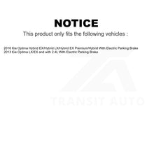 Charger l'image dans la galerie, Front Rear Semi-Metallic Brake Pads And Parking Shoes Kit For Kia Optima