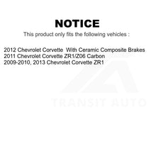 Load image into Gallery viewer, Front Rear Semi-Metallic Brake Pads Parking Shoe Kit For Chevrolet Corvette