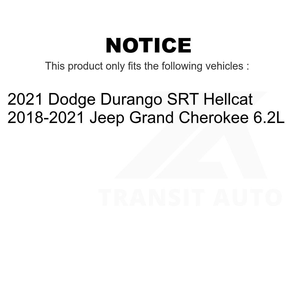 Front Rear Semi-Metallic Brake Pads And Parking Shoe Kit For Jeep Grand Cherokee