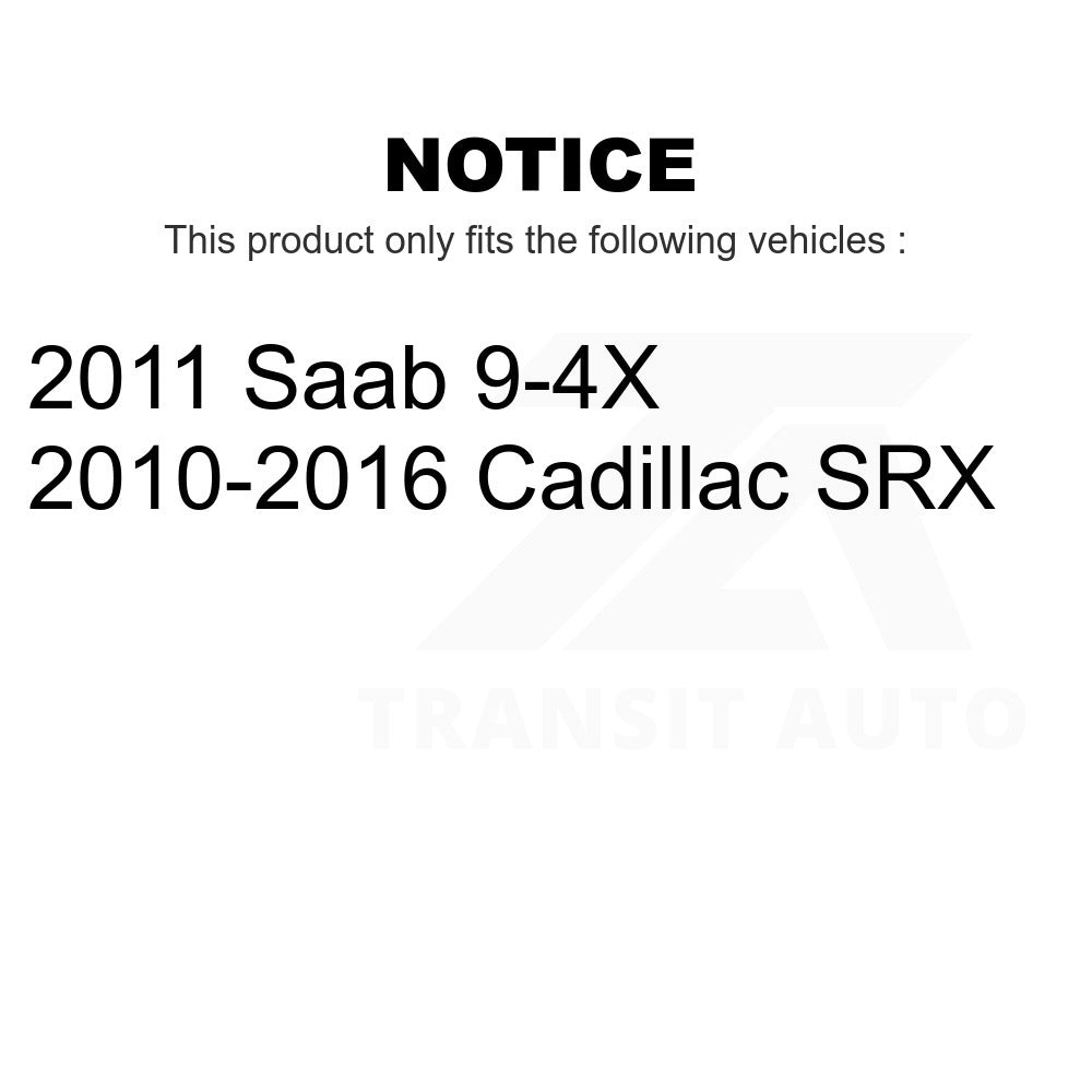 Paire de rotors de frein à disque à revêtement avant pour Cadillac SRX Saab 9-4X 