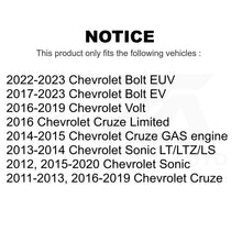 Charger l&#39;image dans la galerie, Paire de rotors de frein à revêtement avant, pour Chevrolet Cruze Sonic Limited Volt Bolt EV EUV 