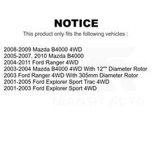 Load image into Gallery viewer, Front Coat Disc Brake Rotor Pair For Ford Ranger Explorer Sport Trac Mazda B4000