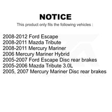 Charger l&#39;image dans la galerie, Paire de rotors de frein à disque avec revêtement avant, pour Ford Escape Mercury Mariner Mazda Tribute 