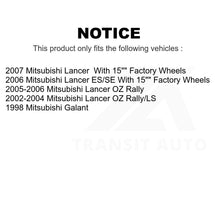 Load image into Gallery viewer, Front Coated Disc Brake Rotors Pair For Mitsubishi Lancer Galant