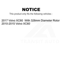 Load image into Gallery viewer, Front Coated Disc Brake Rotors Pair For Volvo XC60