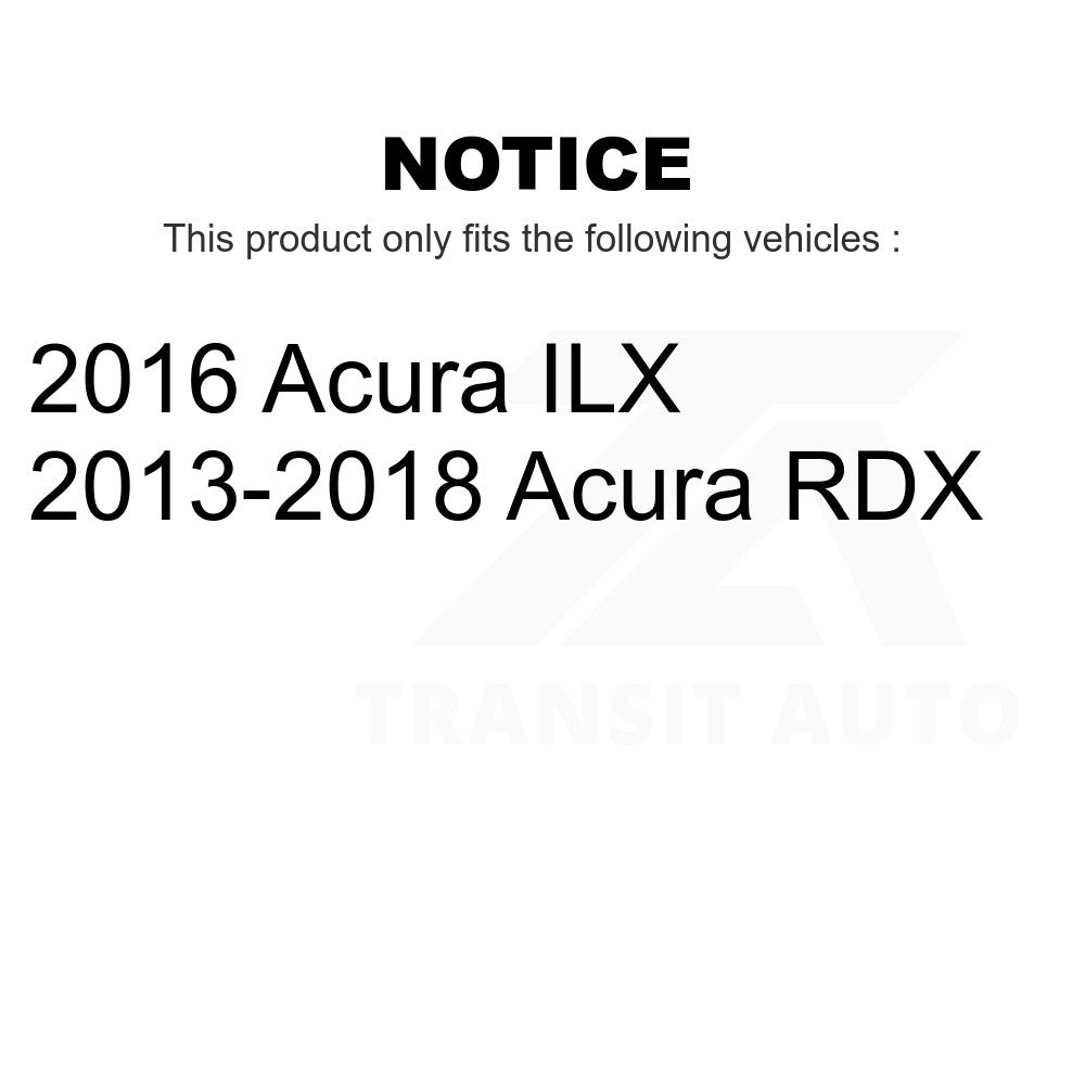 Front Coated Disc Brake Rotors Pair For Acura RDX ILX