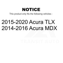 Charger l&#39;image dans la galerie, Front Coated Disc Brake Rotors Pair For Acura MDX TLX