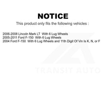 Load image into Gallery viewer, Rear Coated Disc Brake Rotors Pair For Ford F-150 Lincoln Mark LT