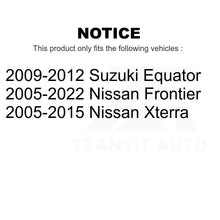 Load image into Gallery viewer, Rear Coated Disc Brake Rotors Pair For Nissan Frontier Xterra Suzuki Equator